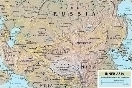 Map of Inner Asia